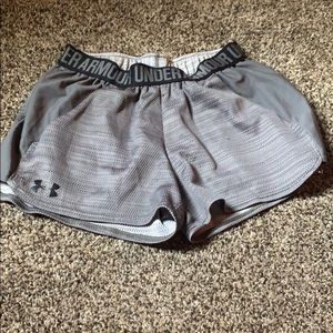 Gray underarmour  athletic shorts